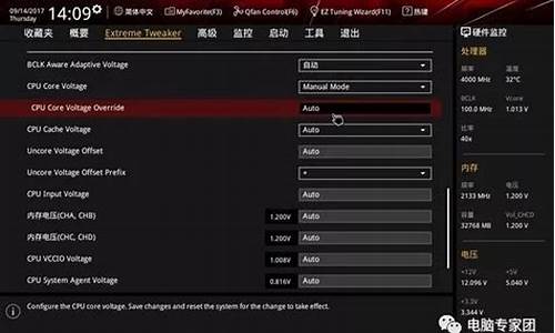 bios设置电压_bios设置电压和cpuz显示不一样